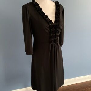 Rabbit Designs - Flattering A Line Dress with Rose Details.